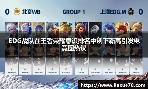 EDG战队在王者荣耀意识排名中创下新高引发电竞圈热议